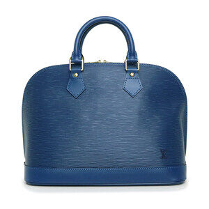 Louis Vuitton Alma Handbag Epi Leather Toledo Blue